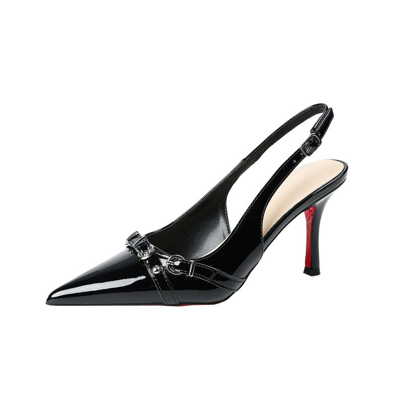 Damen Slingback High Heels mit elegantem Riemendesign EB