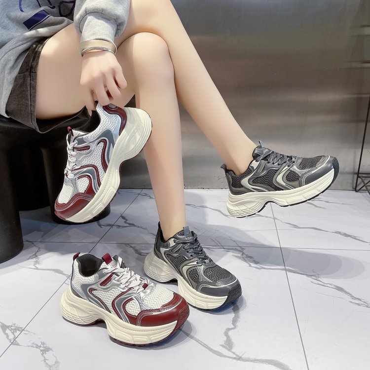 Damen modische Laufsneaker mit atmungsaktivem Obermaterial und komfortabler Dämpfung EB
