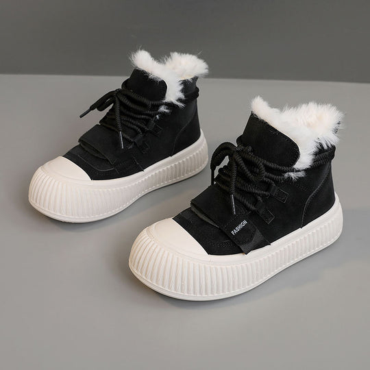 Damen Winter Sneakers mit kuscheligem Fleece-Futter und rutschfester Sohle EB