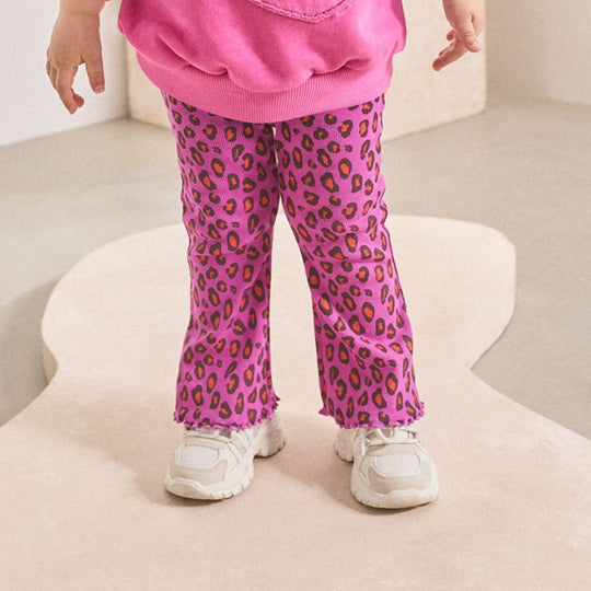 Damen legere Leggings mit animalischem Muster EB