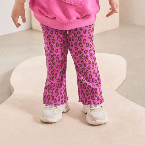 Damen legere Leggings mit animalischem Muster EB