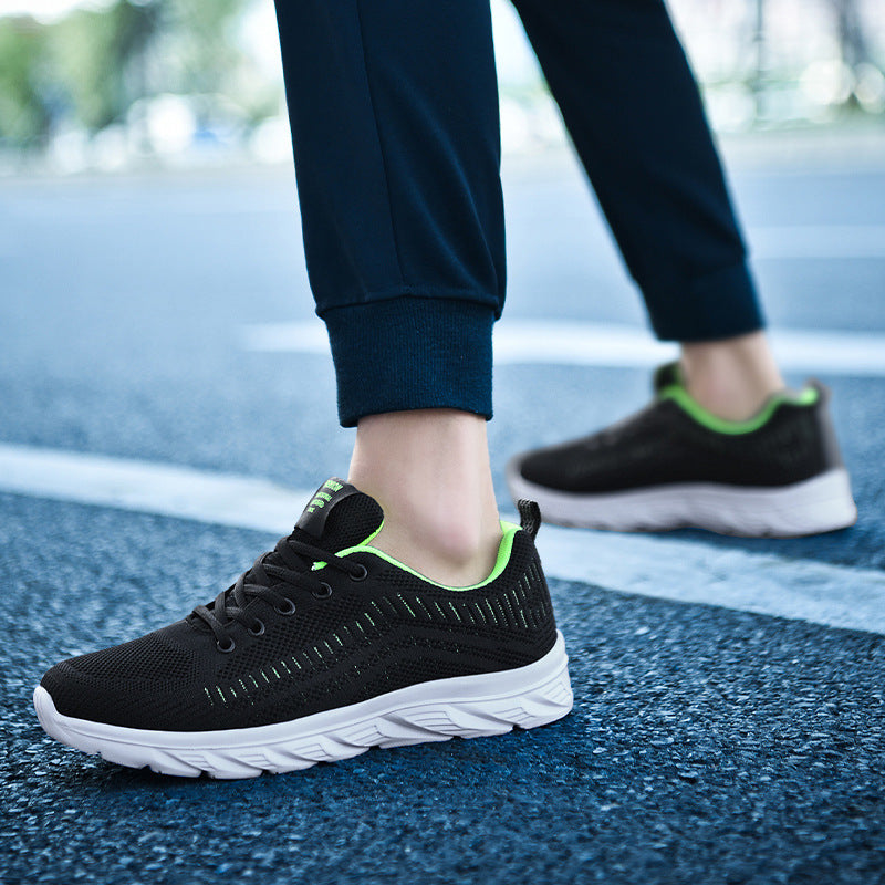 Damen atmungsaktive Sport-Sneaker mit flexiblem Sohlenprofil EB