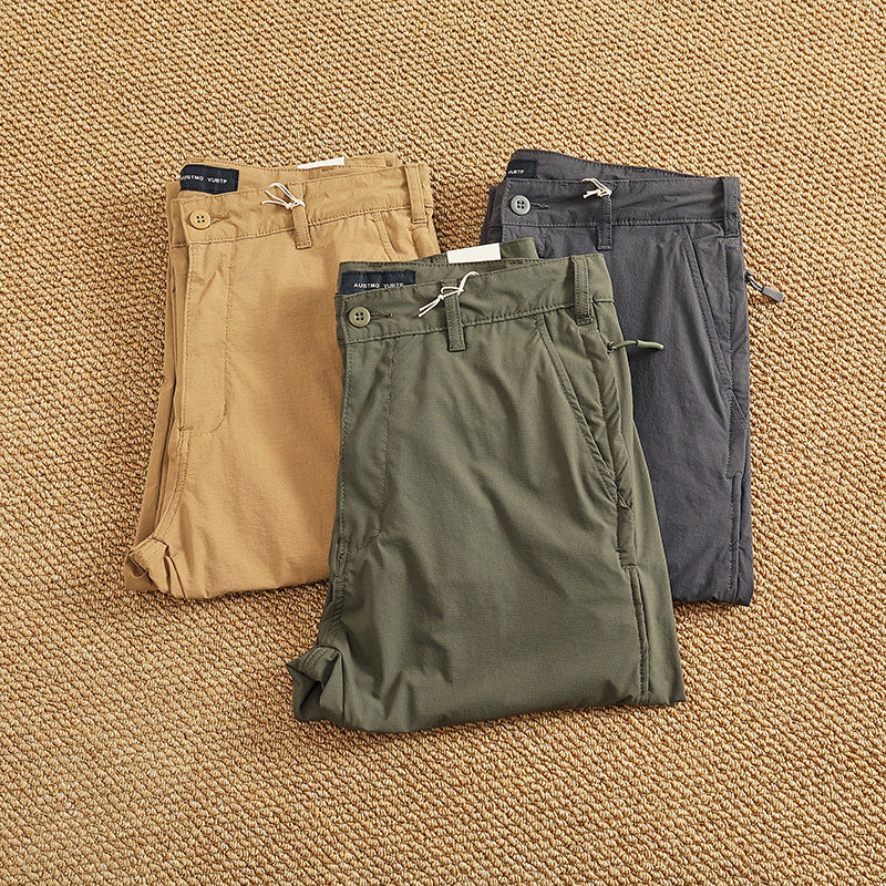 Herren Chino-Hose mit elastischem Bund und praktischen Eingrifftaschen EB
