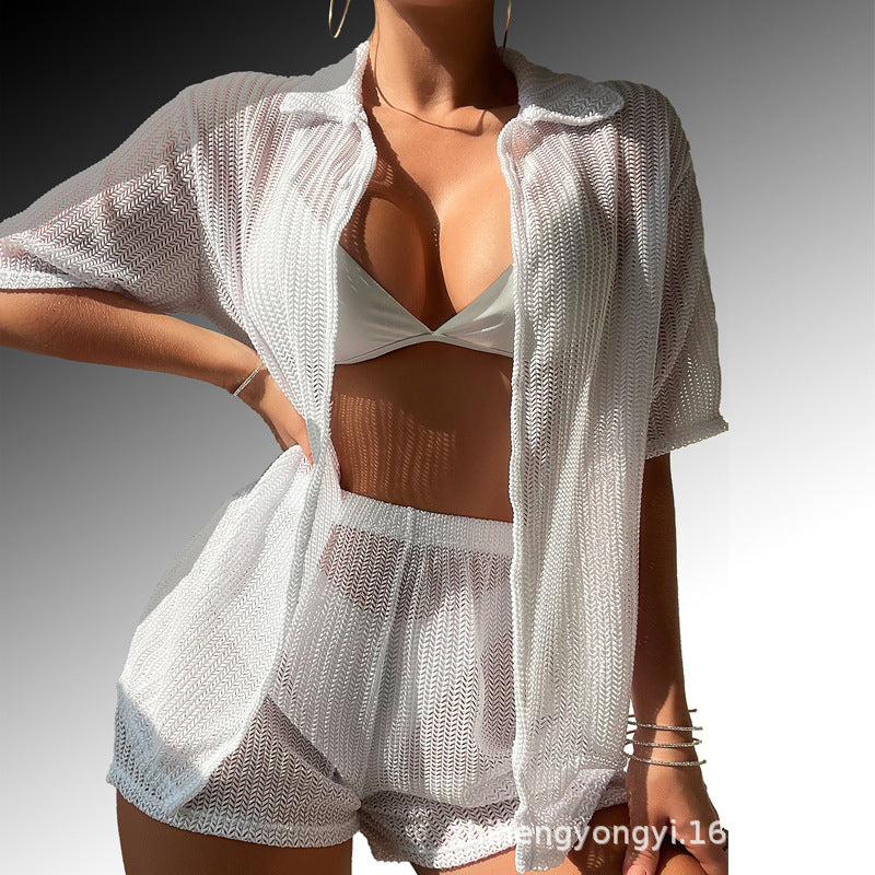 Damen Freizeitanzug mit luftigem Strickdesign EB