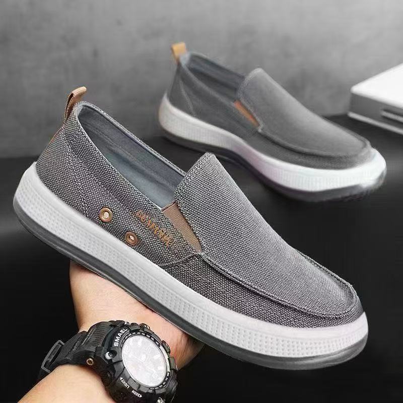 Damen Bequeme Slip-On Sneakers mit atmungsaktiver Oberflächenstruktur EB