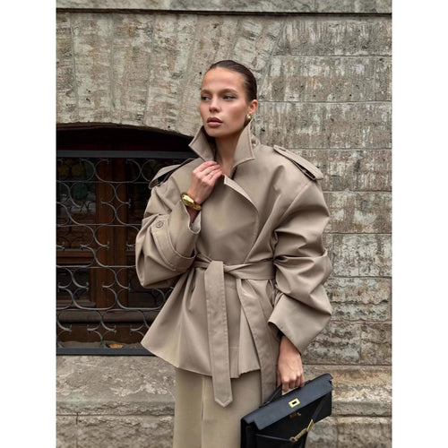 Damen Übergröße Trenchcoat EB