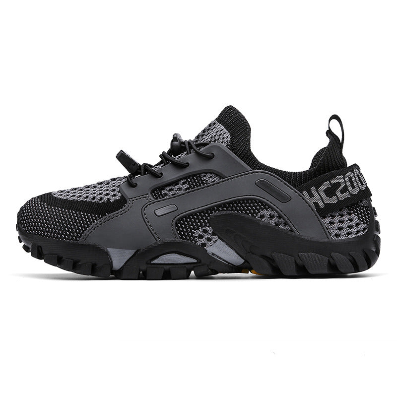 Damen Sportliche Freizeit-Sneaker mit atmungsaktivem Netzmaterial und rutschfester Sohle EB