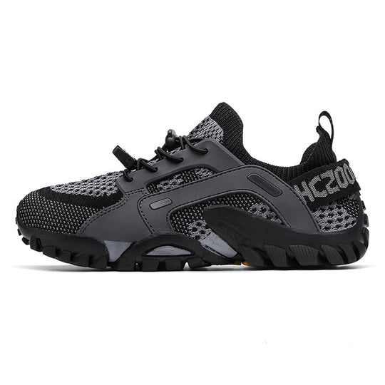 Damen Sportliche Freizeit-Sneaker mit atmungsaktivem Netzmaterial und rutschfester Sohle EB