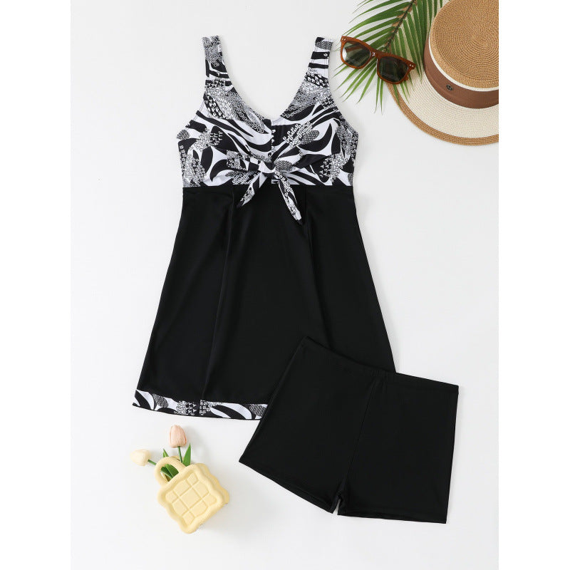 Damen Sportliches Strandkleid mit integrierten Shorts EB