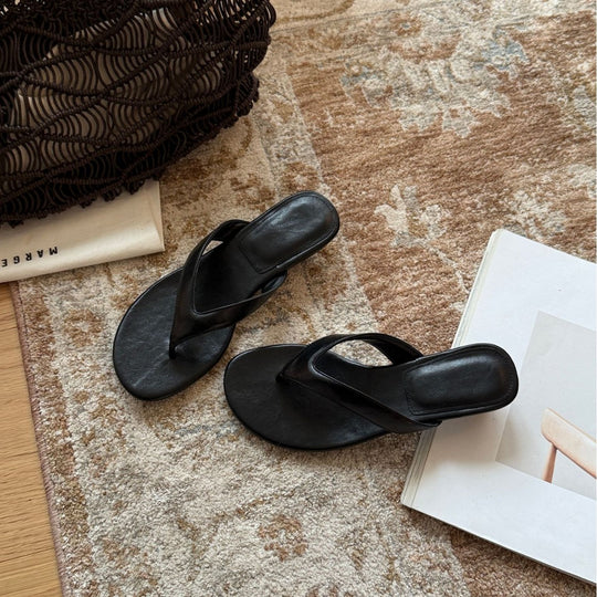 Damen Komfortable Zehentrenner-Sandalen mit ergonomischer Fußbettgestaltung und rutschfester Sohle EB