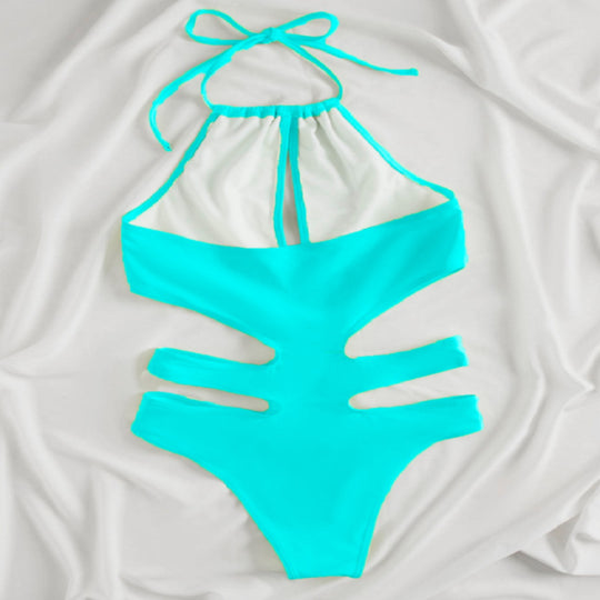Damen Stilvolles Cut-Out Badeanzug EB