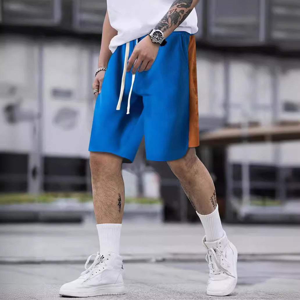 Herren stylische Freizeithose mit atmungsaktiver Struktur und seitlichen Kontraststreifen EB