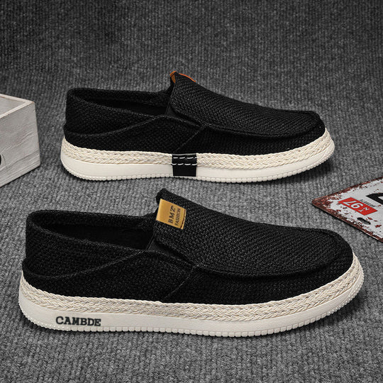 Damen Bequeme Slip-On Schuhe mit atmungsaktiver Struktur EB