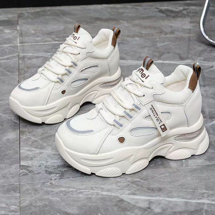 Damen Sportliche Chunky Sneakers mit atmungsaktiver Mesh-Oberfläche und dämpfender Sohle EB