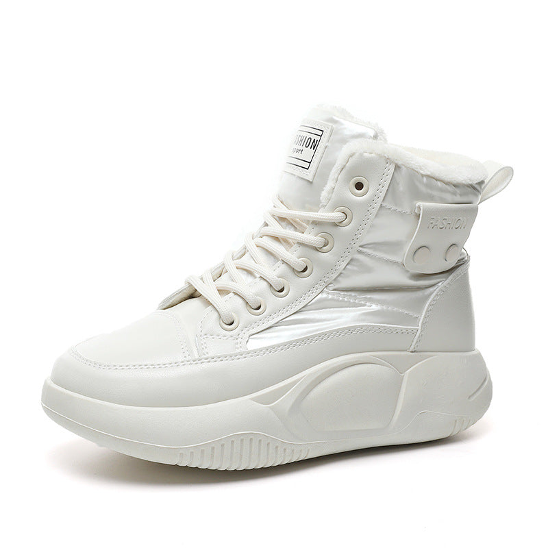 Damen Winterliche Schnürstiefel mit kuscheligem Innenfutter und rutschfester Laufsohle EB
