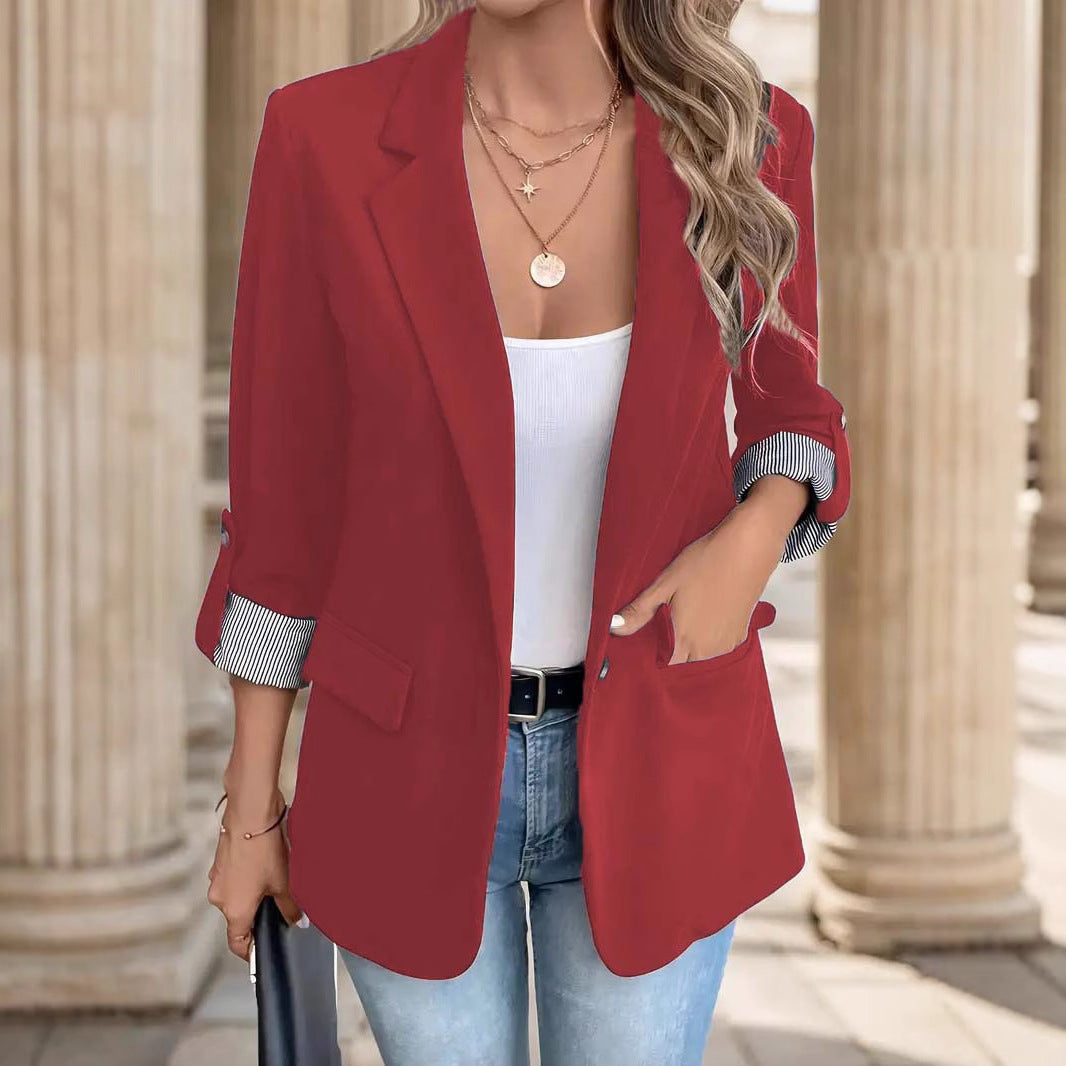 Damen Blazer mit Streifenmuster EB