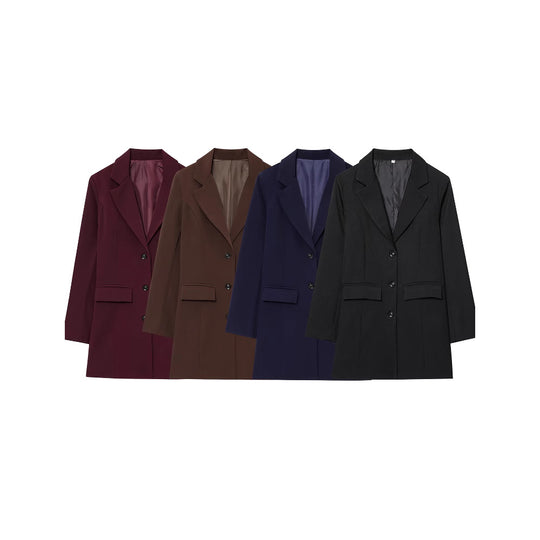 Damen eleganter Blazer mit tailliertem Schnitt EB
