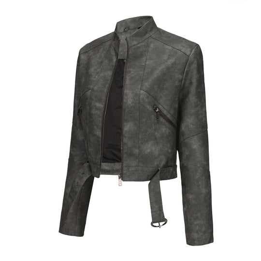 Damen moderne croppedjacke mit stylischem Detail EB