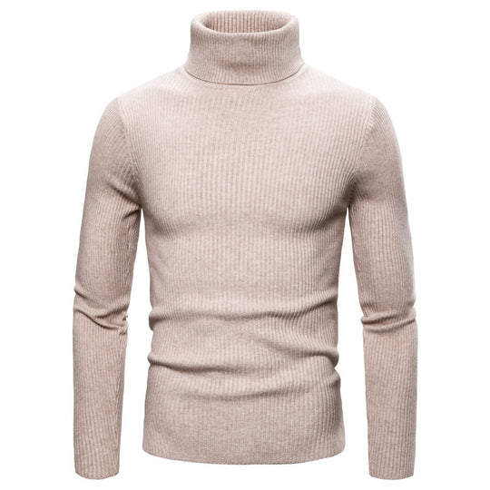 Herren modischer Rollkragenpullover aus hochwertigem Strick EB