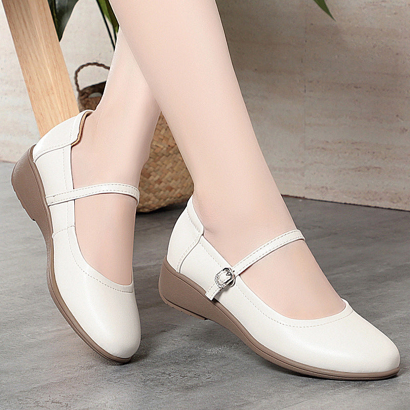 Damen Mary Jane Ballerinas mit komfortabler Sohle und elegantem Riemen EB