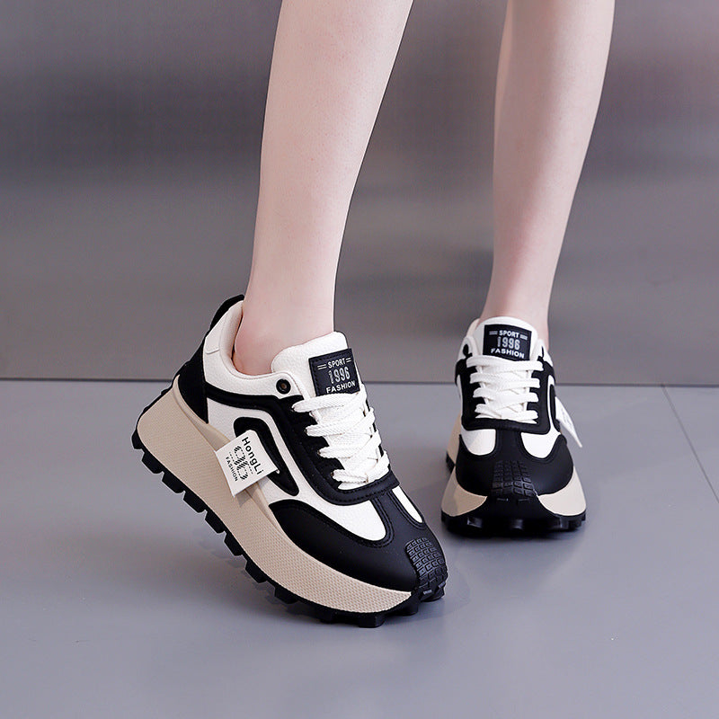 Damen Trendige Chunky Sneakers mit erhöhter Profilsohle EB