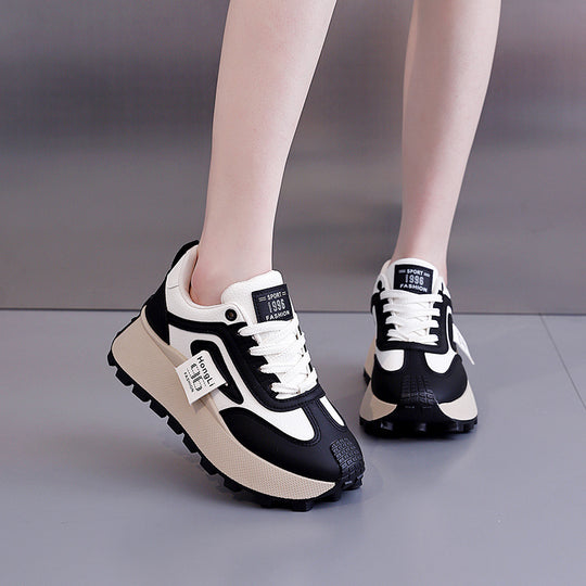 Damen Trendige Chunky Sneakers mit erhöhter Profilsohle EB