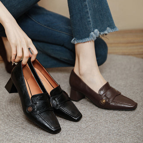 Damen elegante Sling-Pumps mit stilvollem Design und komfortablem Blockabsatz EB
