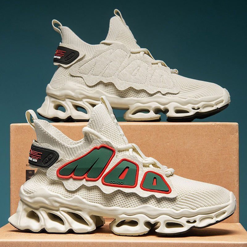 Damen Sportliche High-Performance Sneakers mit atmungsaktiver Oberflächenstruktur EB