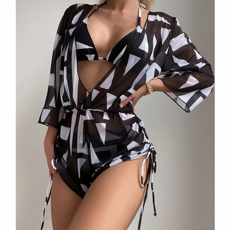 Damen Strand-Overall mit floralem Muster EB