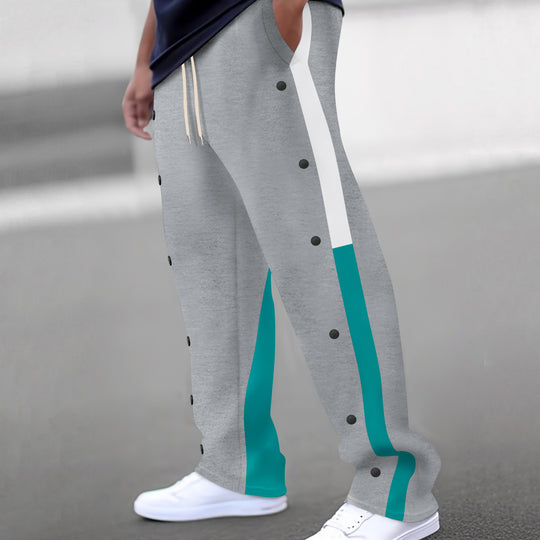 Herren Sporthose mit seitlichen Druckknöpfen EB