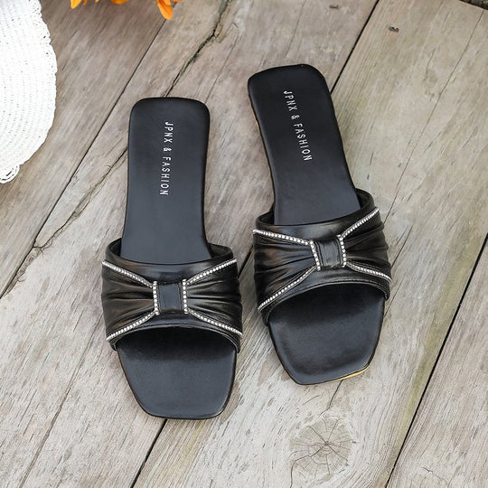 Damen Moderne Sandaletten mit elegantem Schleifen-Design EB