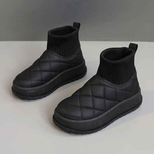 Damen Winterstiefel mit isolierendem Fleece-Innenfutter und rutschfester Sohle EB
