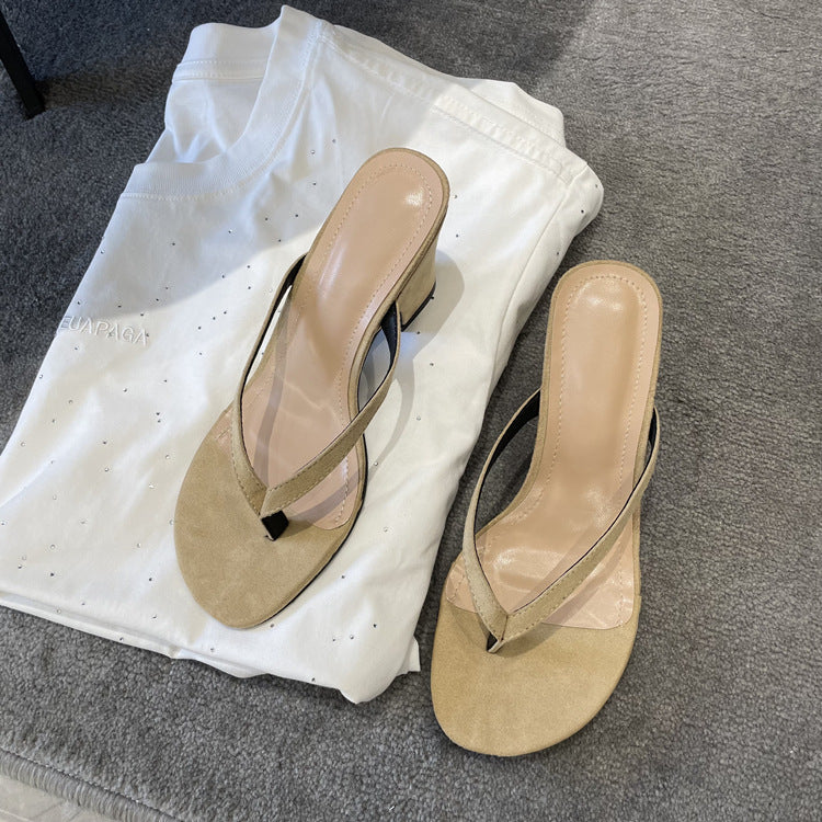 Damen Zehentrenner mit elegantem Design und komfortablem Fußbett EB
