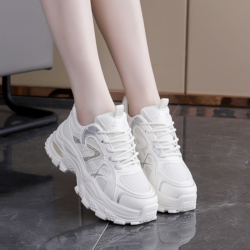 Damen Leichte Lauf-Sneaker mit luftdurchlässiger Mesh-Oberfläche und dämpfender Sohle EB