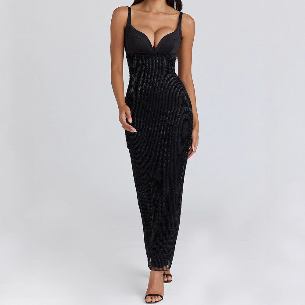 Damen Bandage-Kleid mit tiefem Ausschnitt EB