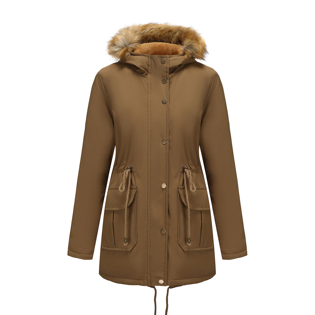 Damen Winterparka mit Pelzkragen EB