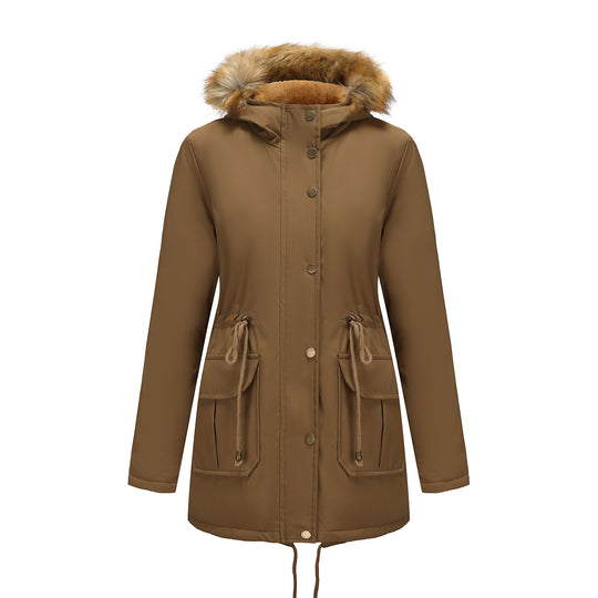 Damen Winterparka mit Pelzkragen EB