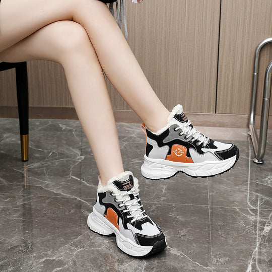 Damen Winter Sneakers mit kuscheligem Innenfutter und stabiler Laufsohle EB