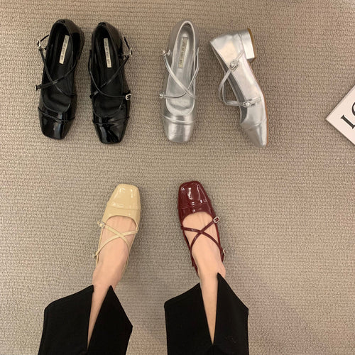 Damen elegante Schuhwerk mit Kreuzriemen EB