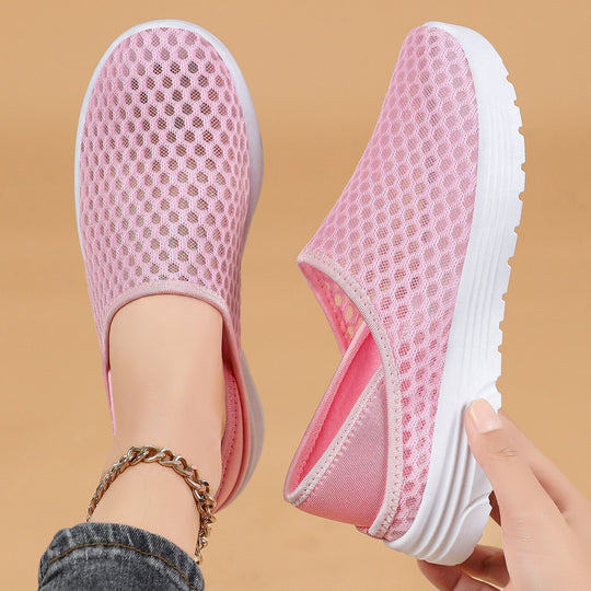 Damen Atmungsaktive Slip-On Sportschuhe mit flexiblem Mesh-Obermaterial EB