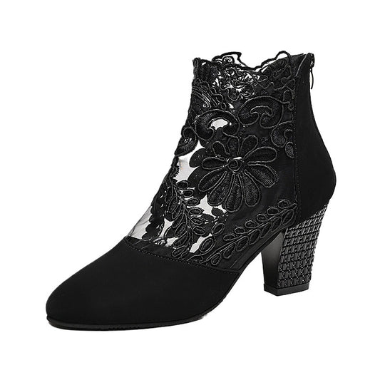 Damen Elegante und extravagant gearbeitete Ankle Boots EB