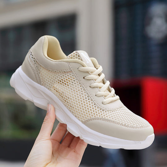 Damen Atmungsaktive Freizeit-Sneaker mit flexiblem Mesh-Obermaterial EB