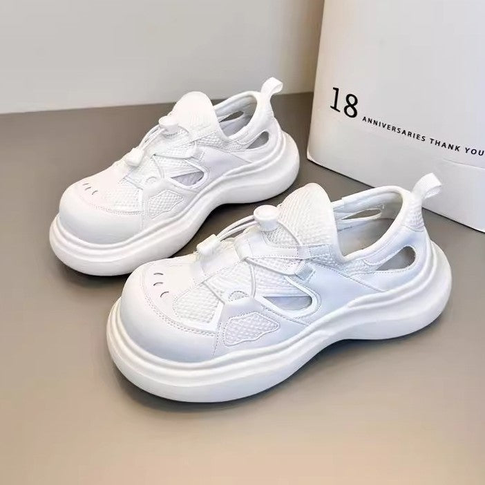Damen Sportliche Sneakers mit atmungsaktiver Mesh-Oberfläche EB
