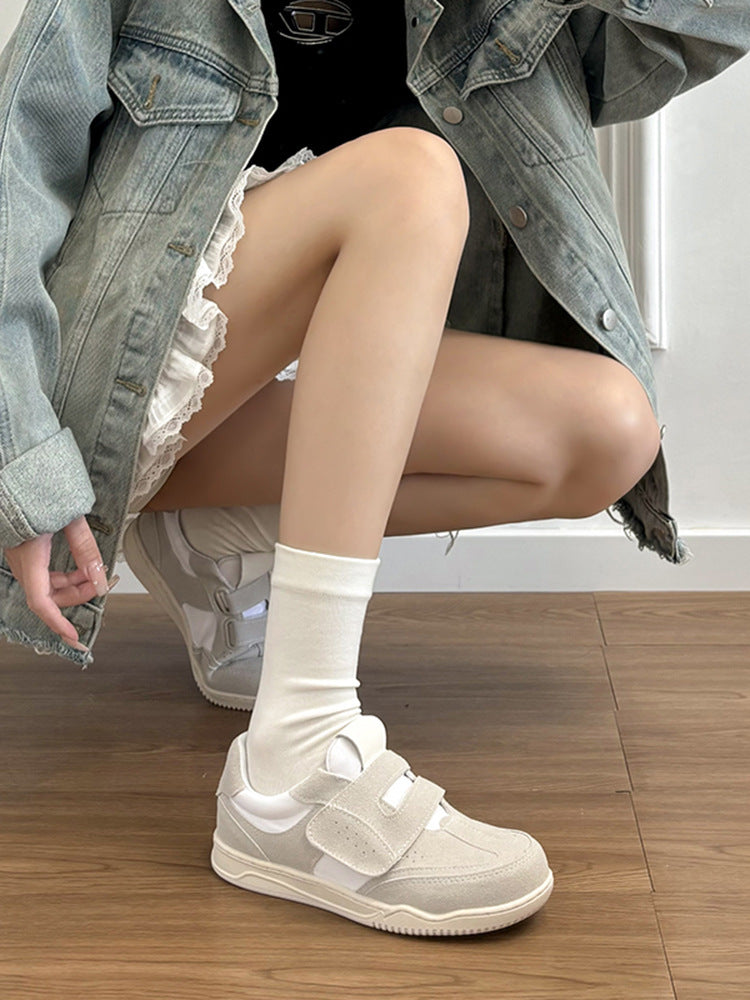 Damen Bequeme Sneakers mit Klettverschluss EB