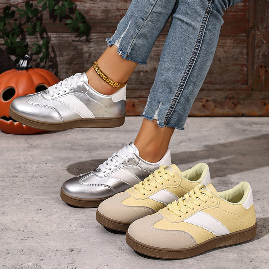 Damen Sportliche Sneaker im Retro-Design EB