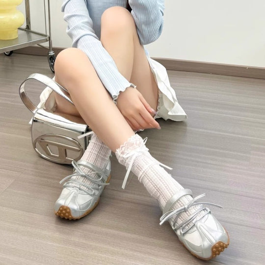 Damen Sneaker mit flexiblem Schnürsystem und atmungsaktivem Obermaterial EB