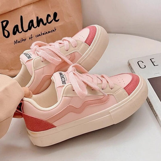 Damen Sportliche Sneaker mit modischem Design und dämpfender Sohle EB