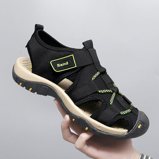 Herren Freizeit-Sandalen mit praktischem Klettverschluss und rutschfester Sohle EB