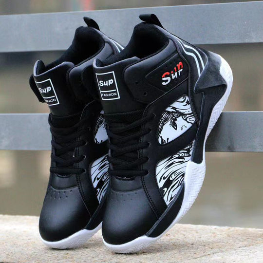 Damen Sportliche Basketball-Sneaker mit stylishem Grafikdesign EB
