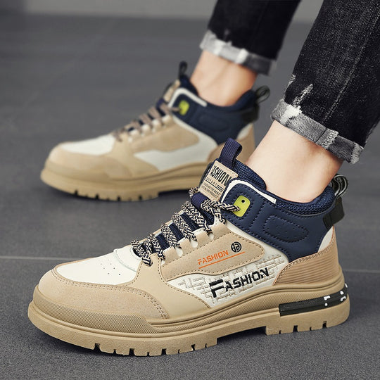 Damen Sportliche Schnürstiefel mit atmungsaktiver Mesh-Oberfläche und rutschfester Sohle EB